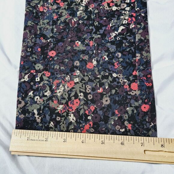 Gloria Vanderbilt Amanda Womens Pants Multi-Color Size 12 Cotton Blend Button Zi - Picture 5 of 12
